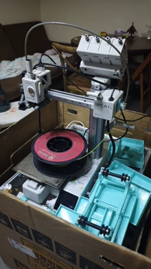 Tuozhu A1mini printer, with DIY sealing, open source AMS, in - Photo taken in person