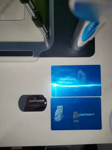 Fiber optic metal desktop marking machine, laser engraving m - Actual photo