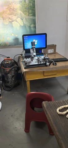 Engraving machine, desktop equipment, with computer, single  - Actual photo