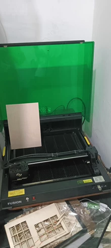 The laser engraving machine has acceptable color and normal  - Actual photo