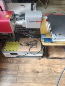 Almost new 64W violet water-cooled laser engraving machine,  - Actual photo