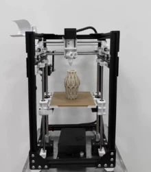 Pottery clay 3D printer, extruded structure, supports variou - Actual photo