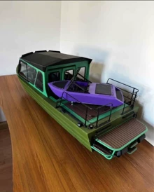 large 3D printed boat - Photo of the actual product